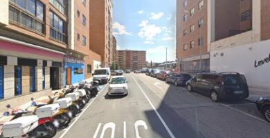 Zona de aparcamiento reservada para motos